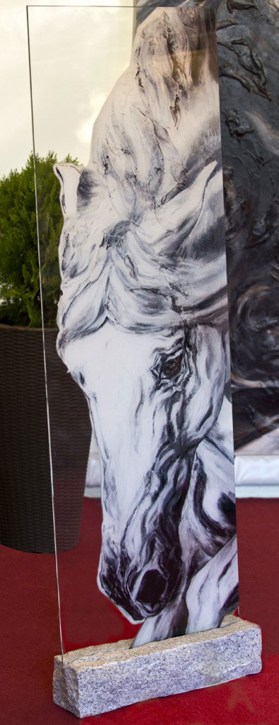 Horse Print on Glass Kerstin Tschech